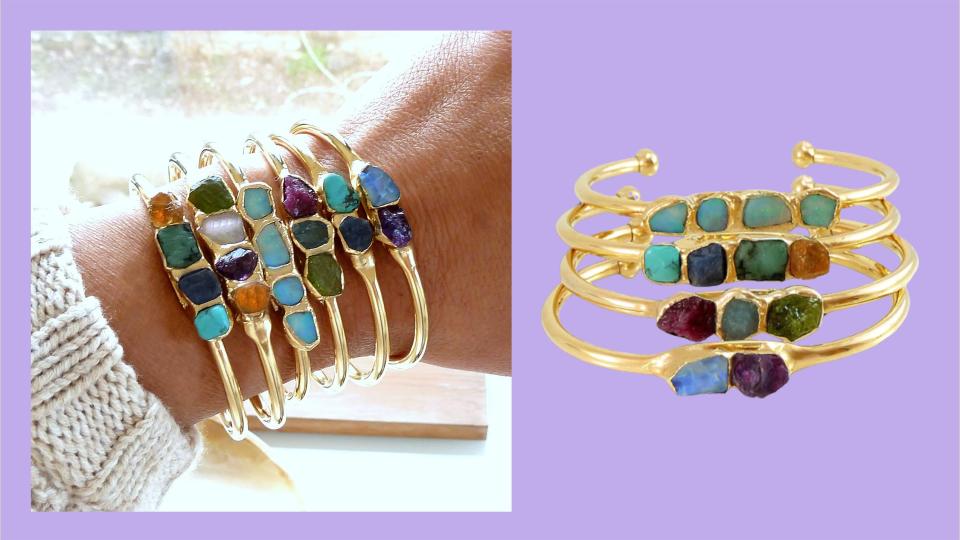 Best jewelry gifts for Mother’s Day: Inbalmishan raw gemstone bracelet