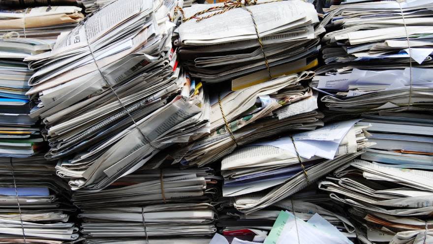 El papel reciclado es uno de los principales insumos que generan el ingreso de las cooperativas