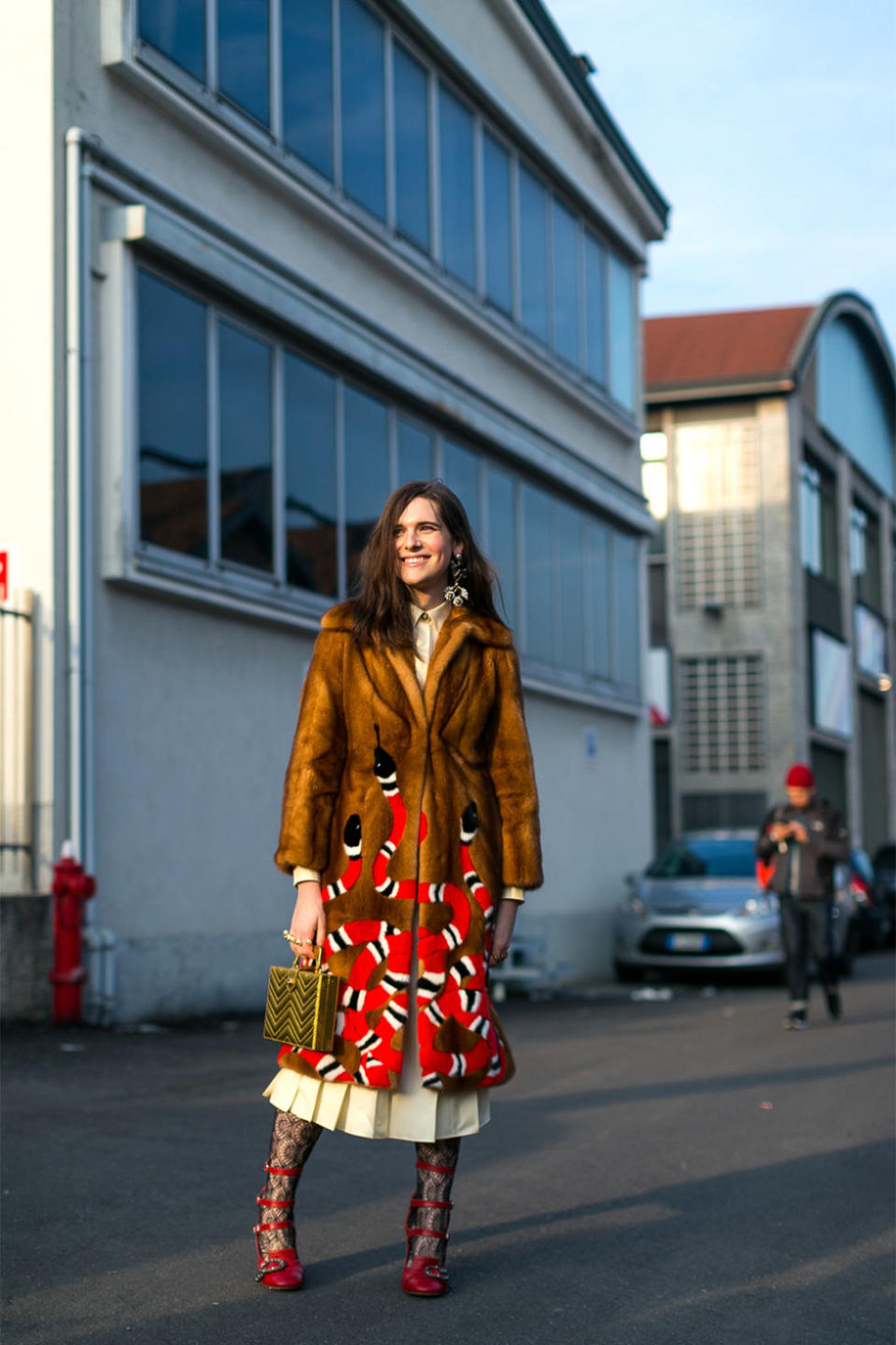 <p>Hari Nef in Gucci</p>