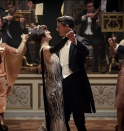 <p>While <em>Downton Abbey</em> did not disappoint with it's 1920s style jewels, it was the tiaras that made their mark on the big screen. The pieces were sourced by costume designer Anna Robbins from London jeweler <a href="https://www.forbes.com/sites/bethbernstein/2019/09/05/a-trio-of-tiaras-are-the-crowning-glory-of-jewels-in-the-film-downton-abbey/?sh=489ef8ed6889" rel="nofollow noopener" target="_blank" data-ylk="slk:Bentley & Skinner;elm:context_link;itc:0;sec:content-canvas" class="link ">Bentley & Skinner</a>, to be historically accurate. </p>