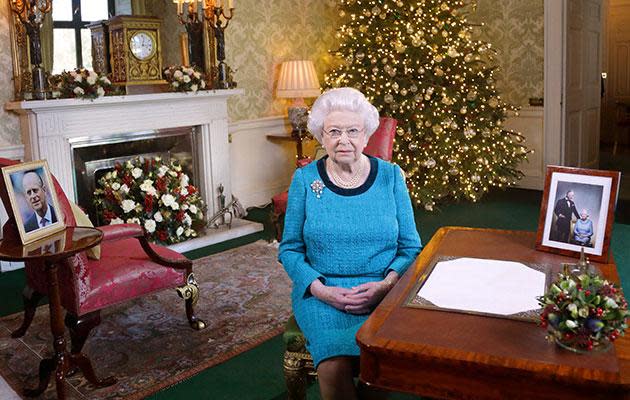 Eine Falschmeldung im Internet, laut derer die Queen gestorben sei, versetzte das Internet in Aufregung. Hier ist sie abgebildet, wie sie die diesjährige Weihnachtsansprache hält. Bild: Getty Images.