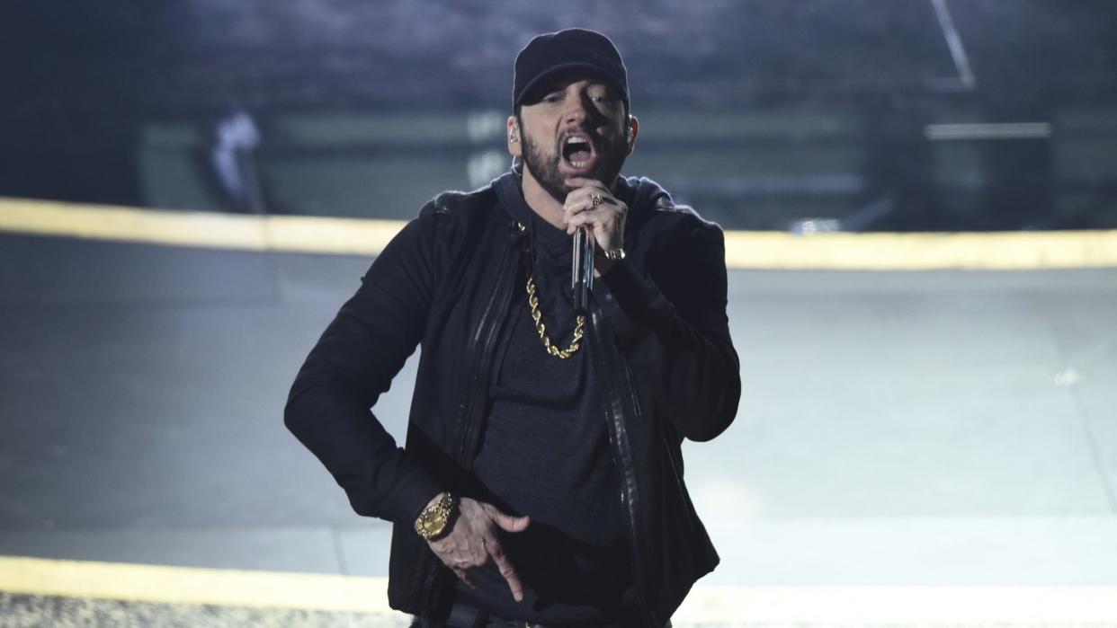 Eminem sorgte bei den Oscars für musikalische Unterhaltung - und freute sich über ein Wiedersehen mit einem Kollegen besonders.