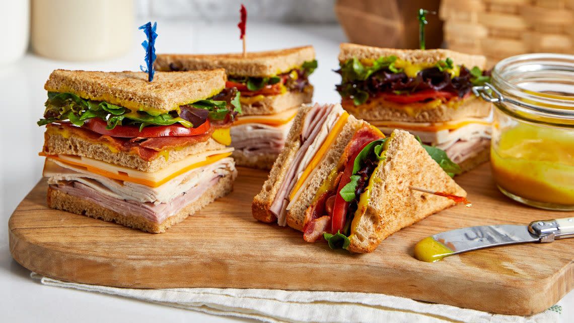 a platter of sandwiches from McAlister's Deli