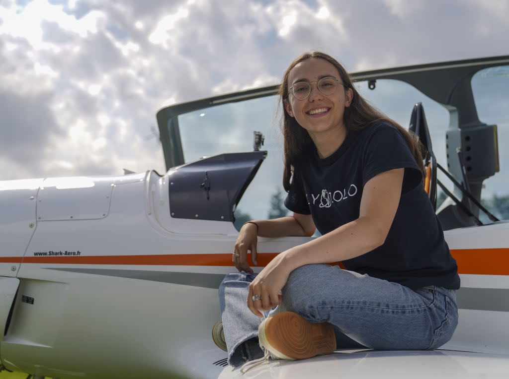 Zara Rutherford has become the youngest woman to fly solo around the world (Steve Parsons/PA) (PA Wire)