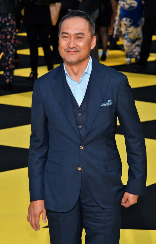 Japanese actor Ken Watanabe attends the world premiere of "Pokemon: Detective Pikachu" at Godzilla Road of Kabuki-cho in Tokyo on April 25, 2019. He turns 64 on October 21. File Photo by Keizo Mori/UPI