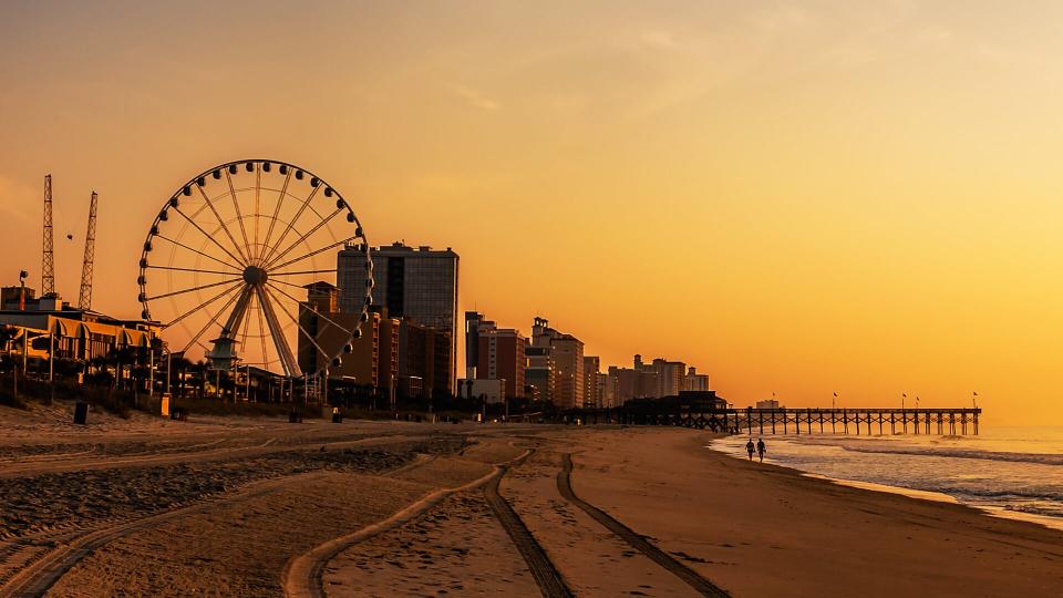 Myrtle Beach South Carolina at sunset