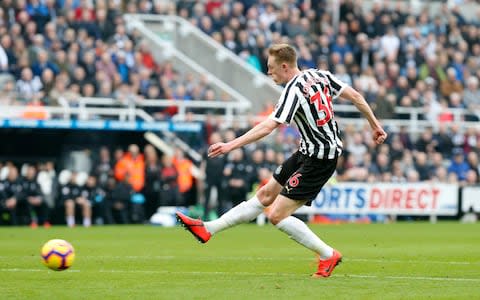  Sean Longstaff in action for Newcastle - Credit: Getty images