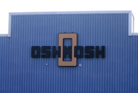 The Oshkosh logo is seen in Wisconsin October 12, 2011. REUTERS/Darren Hauck