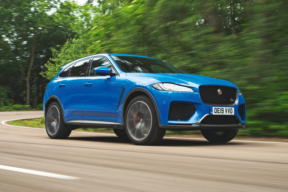 Jaguar F-Pace SVR 2019 road test review - hero front