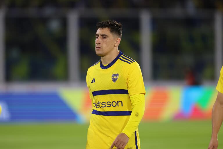 El uruguayo Miguel Merentiel es una fija en la ofensiva de Boca para visitar a Sportivo Trinidense por la Copa Sudamericana