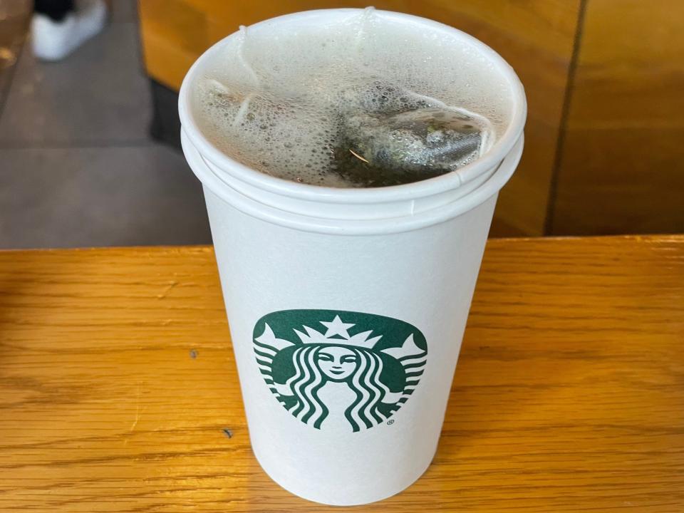 honey citrus mint tea from starbucks