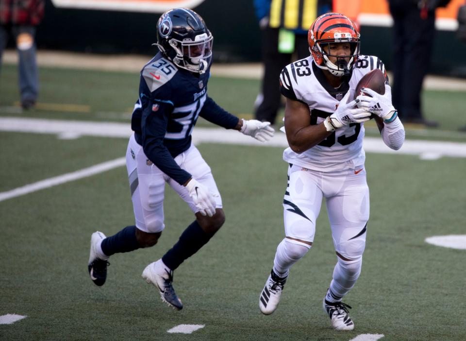 Tyler Boyd with the Bengals against the Titans