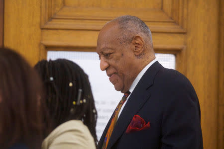 Actor and comedian Bill Cosby walks through the Montgomery County Courthouse during his sexual assault retrial in Norristown, Pennsylvania, U.S., April 19, 2018. Mark Makela/Pool via Reuters