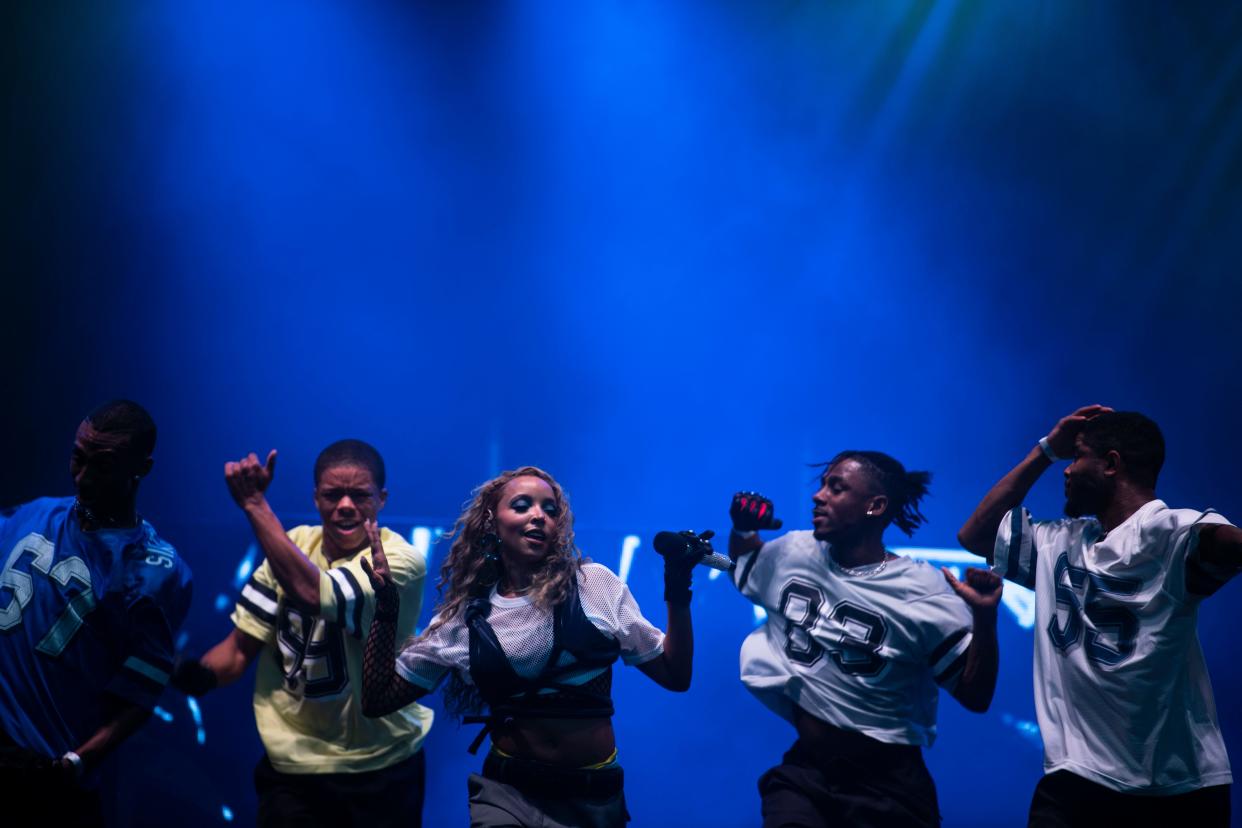 Tinashe performs at Bicentennial park during Pride in Nashville , Tenn., Saturday, June 22, 2024.