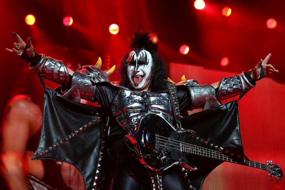 Perth, Australia, 2013: Gene Simmons on stage (Getty Images)