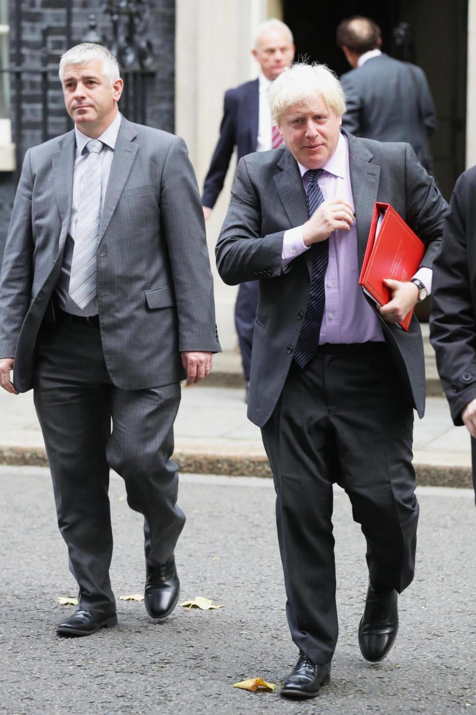 Boris Johnson arrives for Cabinet in Downing Street today (PA)