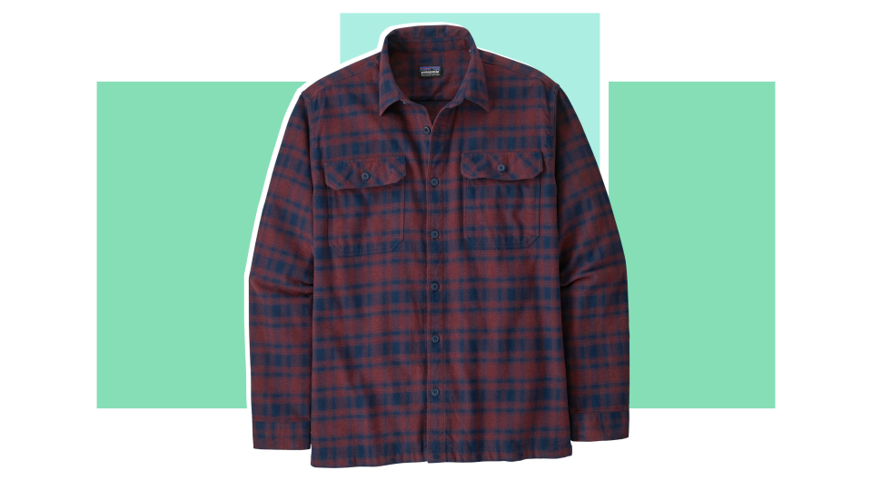 A flannel shirt adds warmth without adding unnecessary bulk.