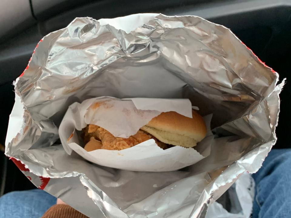 KFC Chicken sandwich