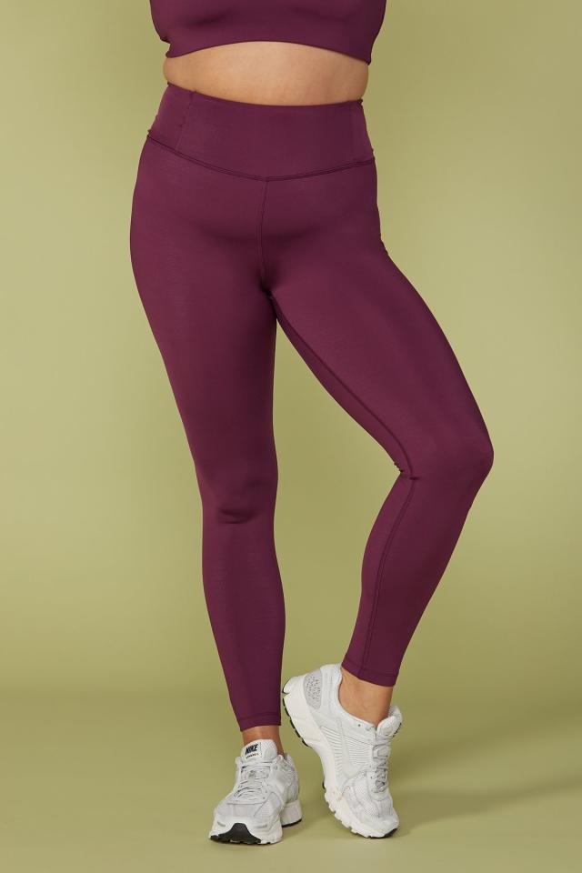 Girlfriend Collective Compressive High Rise Full Length Leggings, Plum