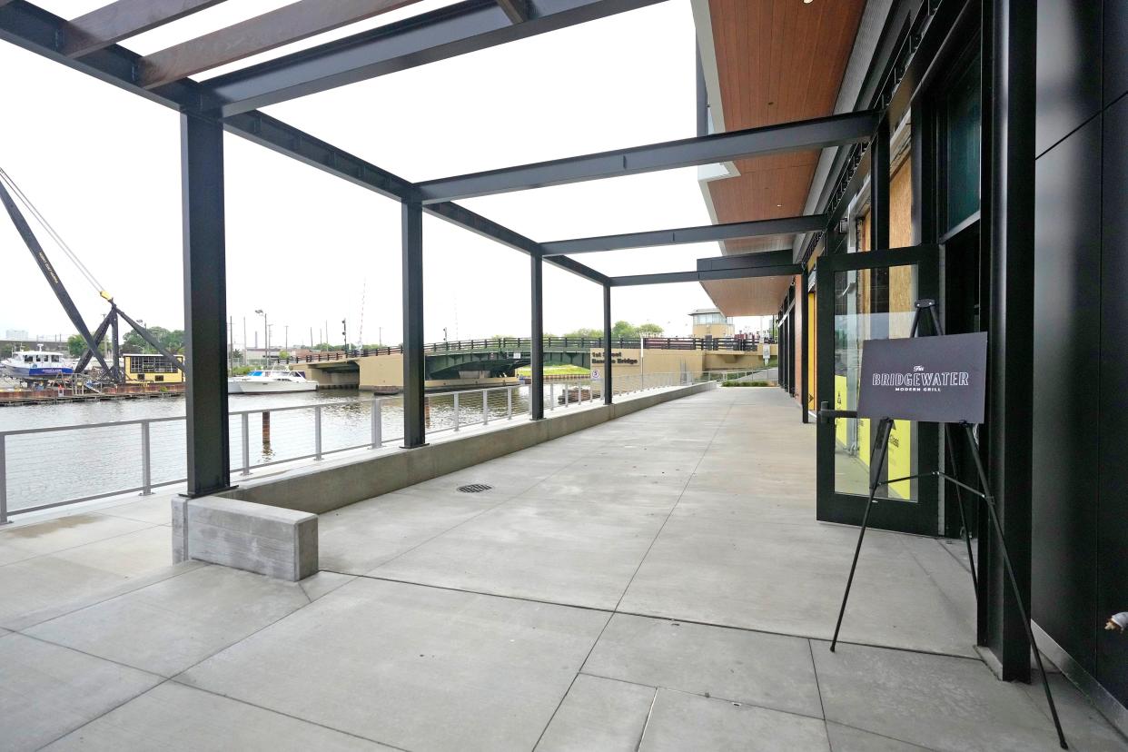 The patio and some seats inside the coming Bridgewater restaurant will have views of the Kinnickinnic River.