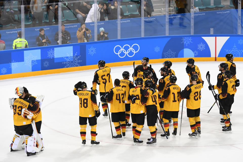 Das deutsche Eishockey-Team steht im Finale der Olympischen Spiele. (Bild: Getty Images)