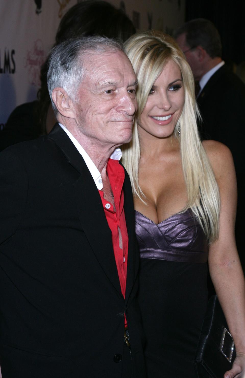 Hugh Hefner, Crystal Harris in attendance for PLAYBOY''s 2010 Playmate of the Year Announcement, Palms Casino Resort Hotel, Las Vegas, NV May 15, 2010. Photo By: MORA/Everett Collection