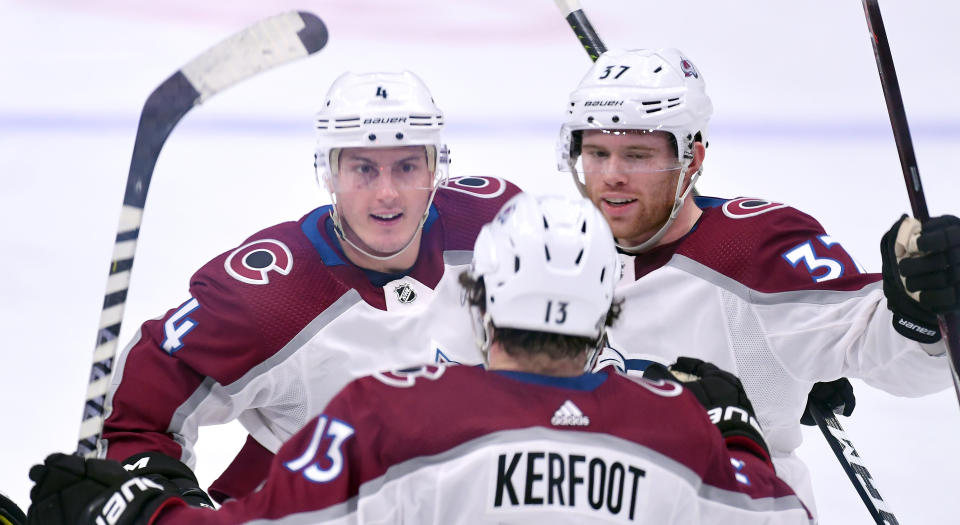 After watching Alex Kerfoot spread his wings in the NHL over the last two seasons, Tyson Barrie knows what the 24-year-old centre is capable of. (Photo by Robin Alam/Icon Sportswire via Getty Images)