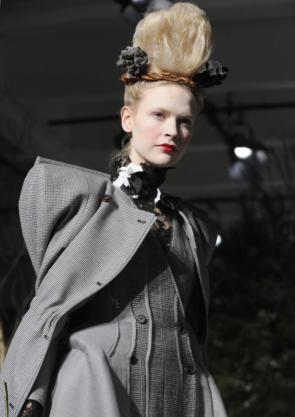 The Thom Browne Fall 2013 collection is modeled during Fashion Week, Monday, Feb. 11, 2013, in New York. (AP Photo/Louis Lanzano)
