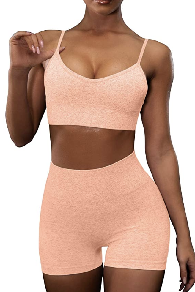 HZSN Yoga Outfit for Women Seamless 2 Piece