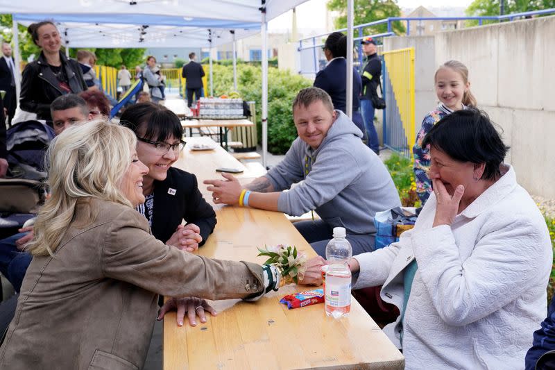 U.S. first lady Jill Biden visits Slovakia