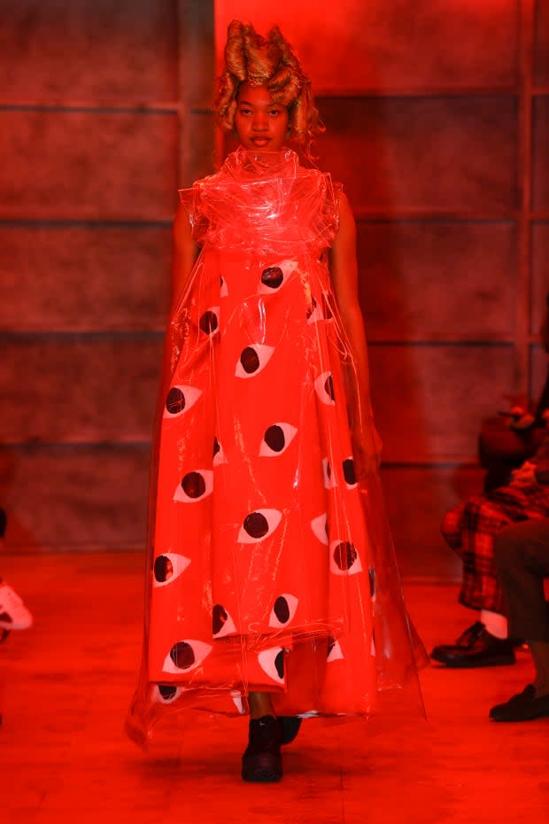 <p>A look from Comme des Garçons Spring 2021 collection. Photo: Courtesy of Comme des Garçons</p>