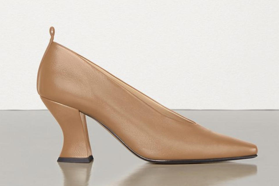 bottega veneta, almond toe pumps, bottege veneta pre fall '19 