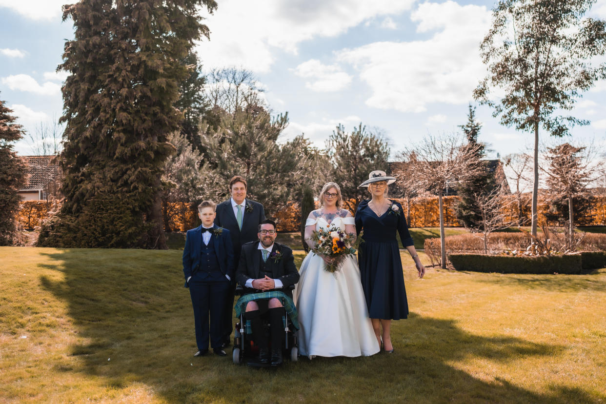 The couple kept the first dance a surprise from their guests. (Allan Law Photography/SWNS)