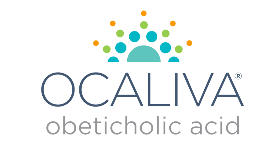 Logo of several circles and text for Ocaliva.