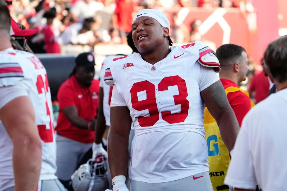 Ohio State defensive tackle Hero Kanu had two tackles during the Buckeyes' 23-3 win over Indiana.