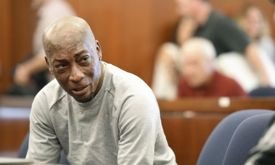 Dewayne ‘Lee’ Johnson reacts to the $289m verdict in his case against Monsanto.