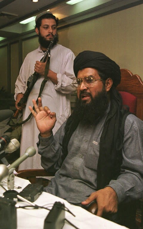 Maulana Fazal ur Rehman Khalil remains on an American terror watchlist - Credit: AP