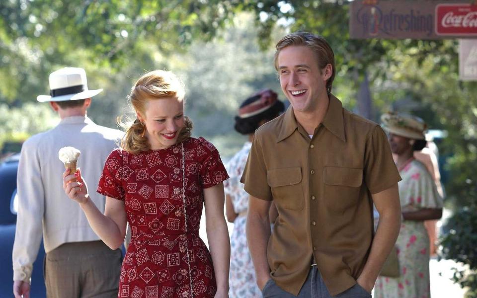 Rachel McAdams and Ryan Gosling in "The Notebook." (Photo: New Line Cinema)