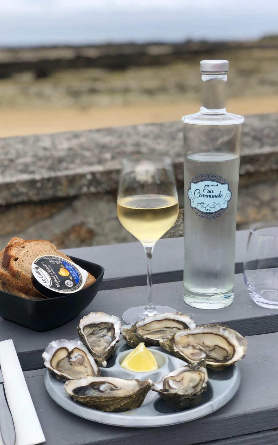 Oysters and wine from Maison Legris - Nicola Williams