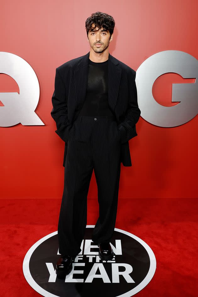 Taylor Zakhar Perez is photographed at GQ's Men of the Year Party on Thursday in West Hollywood, California.