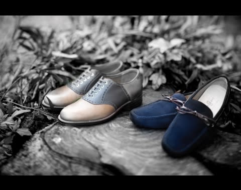 (from left) Tassels natural chromexcel loden green saddle Oxford's $4,800 Car Shoe suede moccasin in navy $tbc