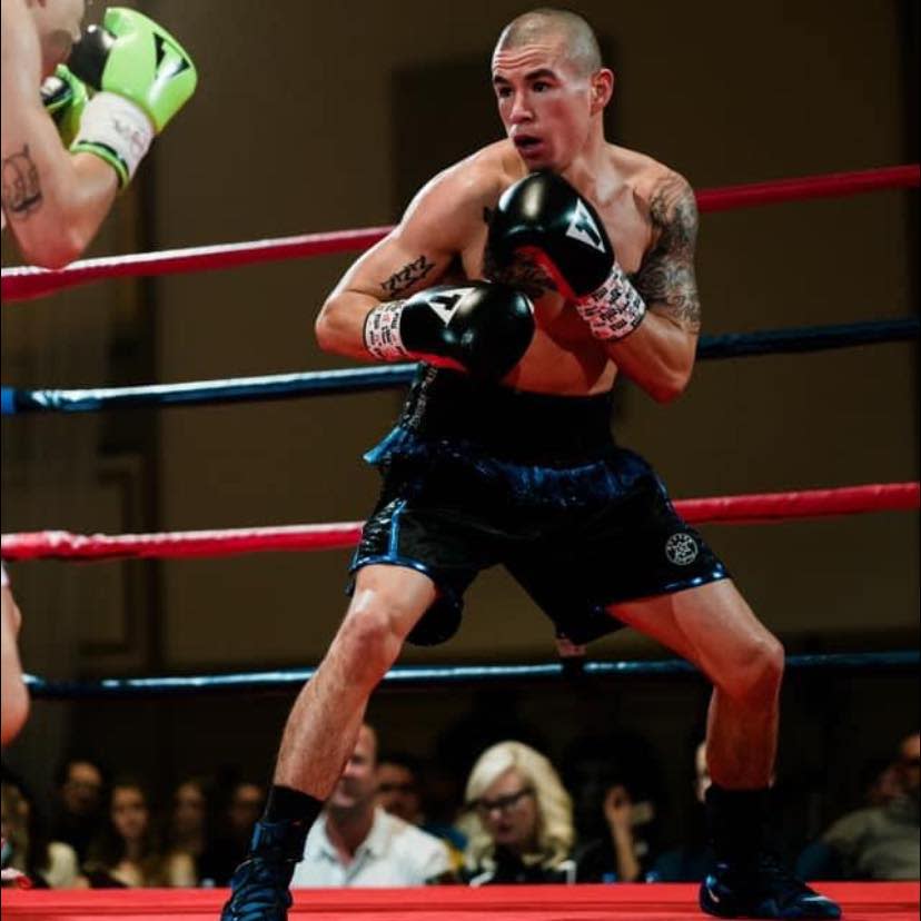 Rosalindo Morales, an Ellwood City resident, looks for an opening to throw a punch during a match in 2022. Morales will fight Julian Gonzalez on Friday in Bethlehem, PA on Showtime's ShoBox.