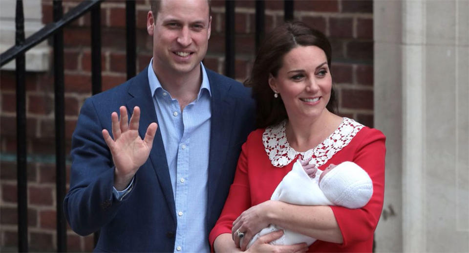 Prince William, Kate Middleton and baby Louis