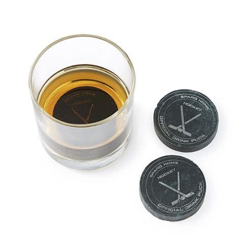 Get them on <a href="https://www.uncommongoods.com/product/hockey-puck-chillers" target="_blank">Uncommon Goods</a>, $15.