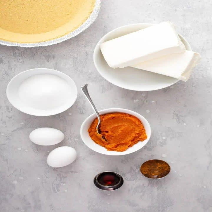 Ingredients for Pumpkin Pie Cheesecake