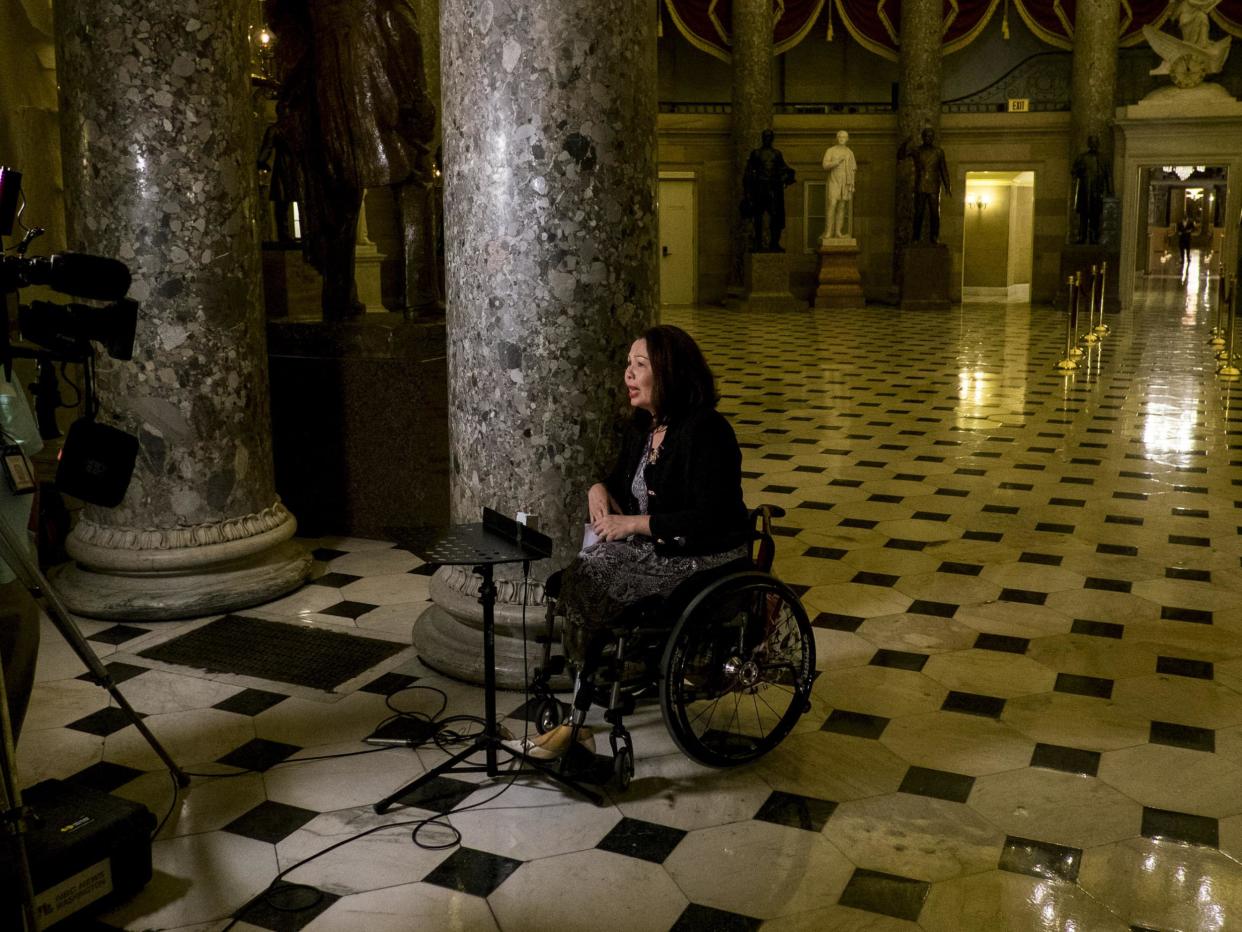 Tammy Duckworth, who lost both her legs in the Iraq War: Pete Marovich/Getty Images