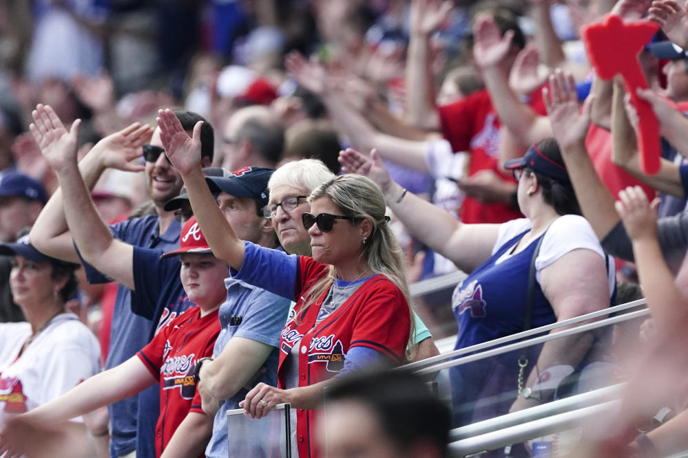 Braves' moniker, tomahawk chop celebration questioned during White
