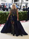 <p>Donatella Versace smiled as she arrived on the red carpet, wearing Versace, of course. Photo: Getty Images </p>