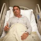 Le président brésilien Jair Bolsonaro hospitalisé pour un problème intestinal, à Sao Paulo, le 3 janvier 2021 (AFP/-)