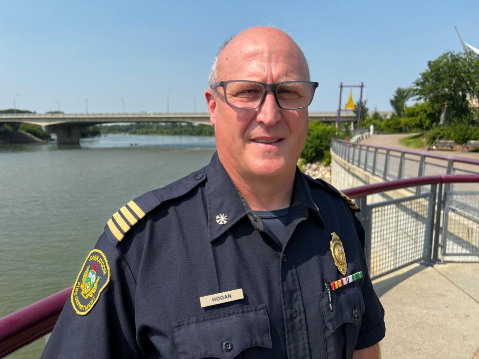 Rob Hogan, the deputy chief of operations for the Saskatoon Fire Department, says anyone going to beaches or river shores should make sure someone knows their whereabouts.